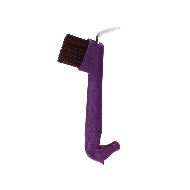 Hippotonic - Cure-pieds brosse tête de cheval violet | - Ohlala