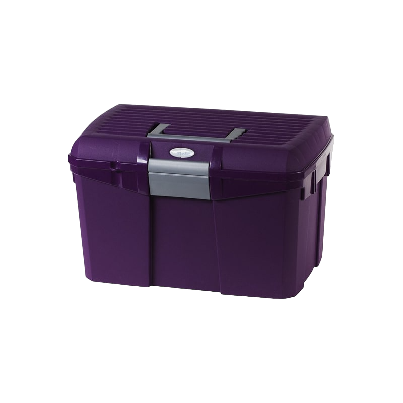 Hippotonic - Coffre de pansage violet/gris