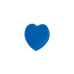 Hippotonic - Spons in hartvorm blauw | - Ohlala