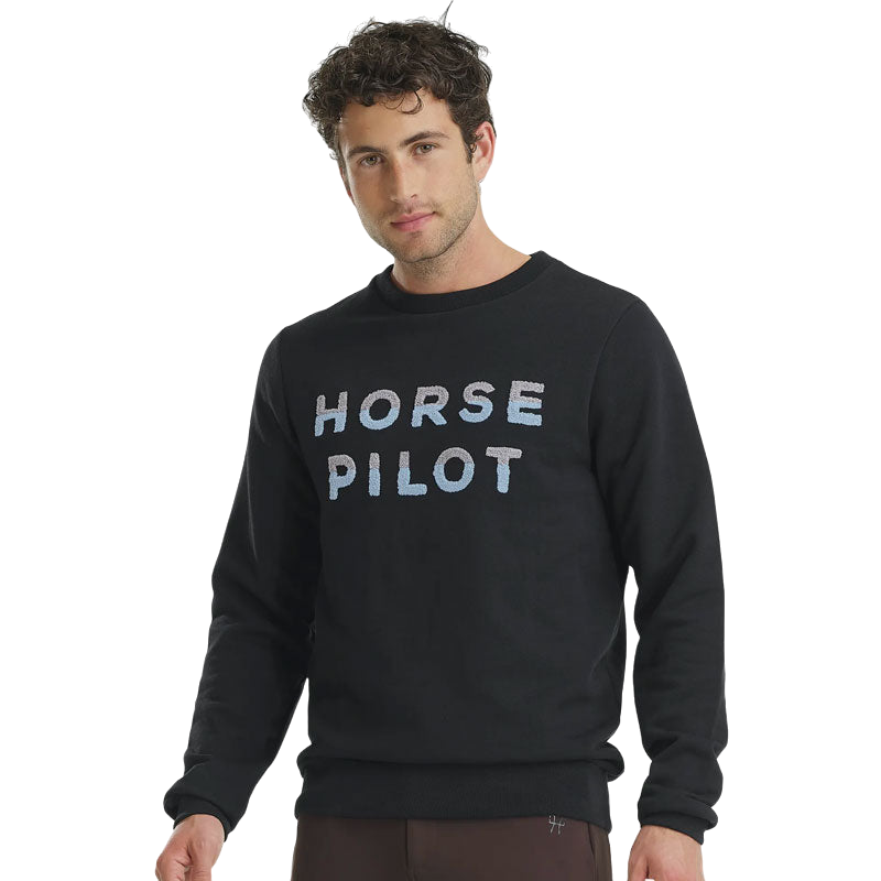 Horse Pilot - Pull homme Team noir | - Ohlala