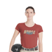 Horse Pilot - Dames T-shirt korte mouwen Team shirt terracotta | - Ohlala