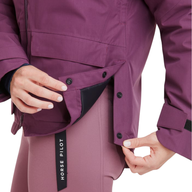Horse Pilot - Manteau manches longues femme Essential dark purple