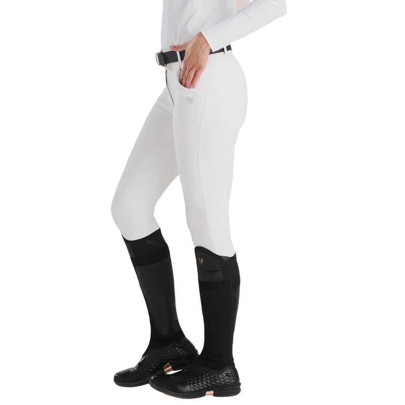 Horse Pilot - Pantalon d'équitation femme X-Prime blanc full grip