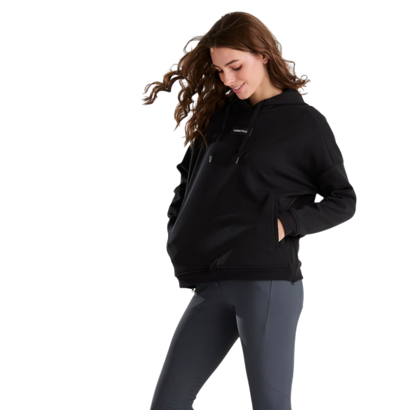 Horse Pilot - Sweat à capuche femme Team noir
