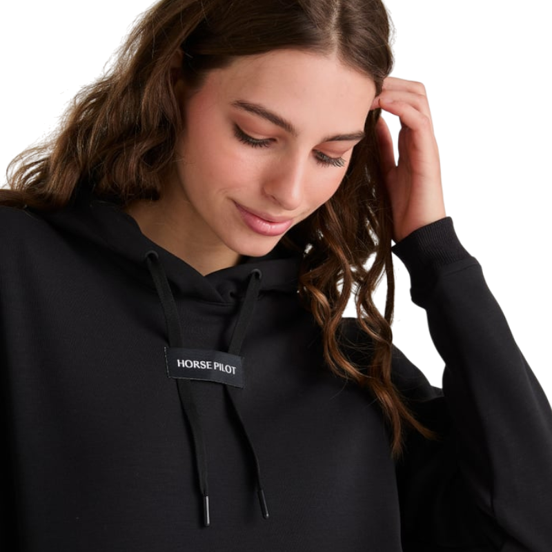 Horse Pilot - Sweat à capuche femme Team noir