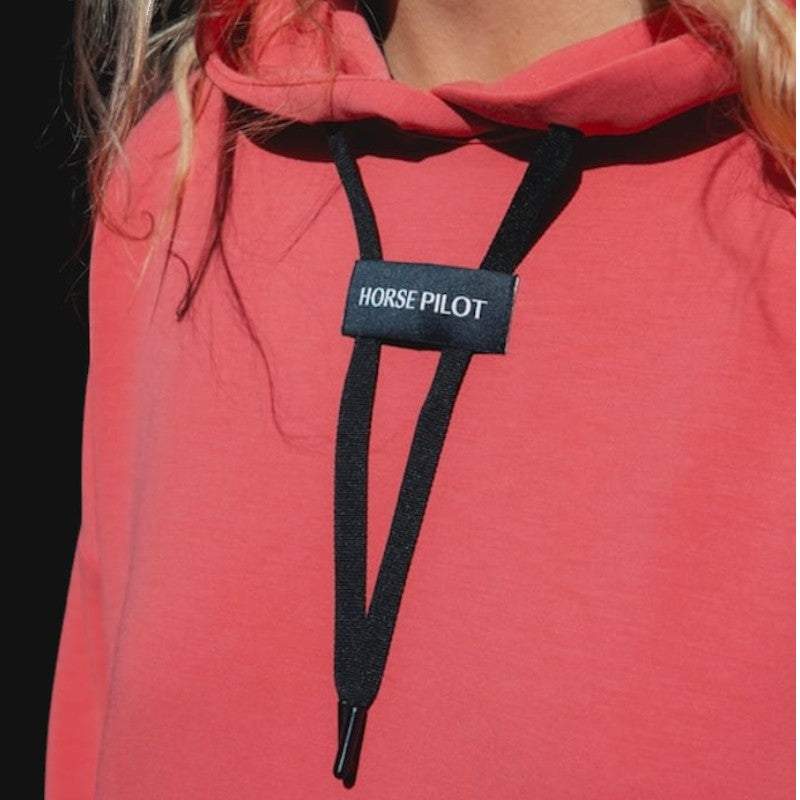 Horse Pilot - Sweat à capuche femme Team rose coral