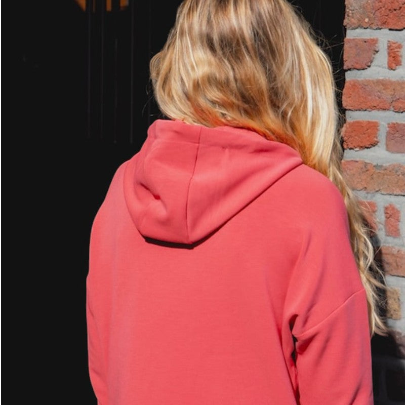 Horse Pilot - Sweat à capuche femme Team rose coral