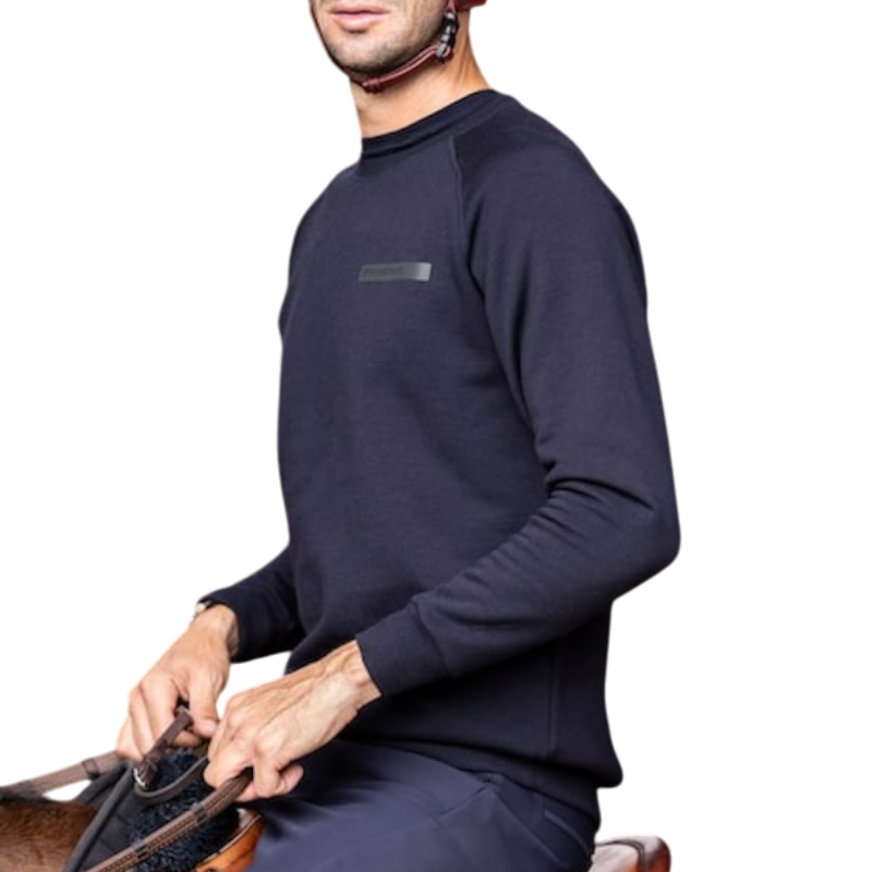 Horse Pilot - Sweat manches longues homme Merinos dark night