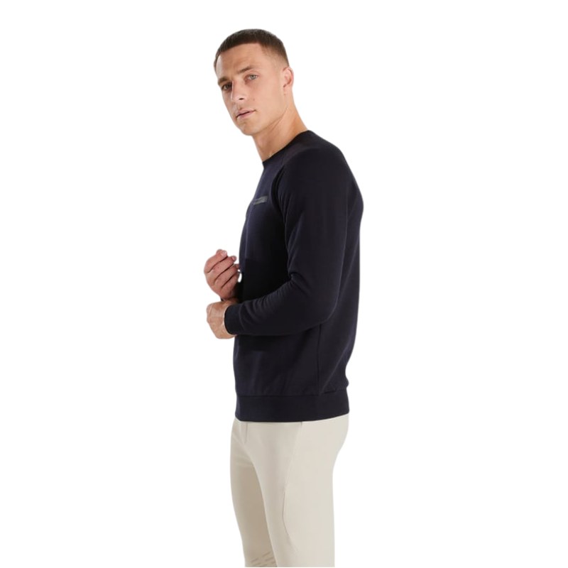 Horse Pilot - Sweat manches longues homme Merinos dark night
