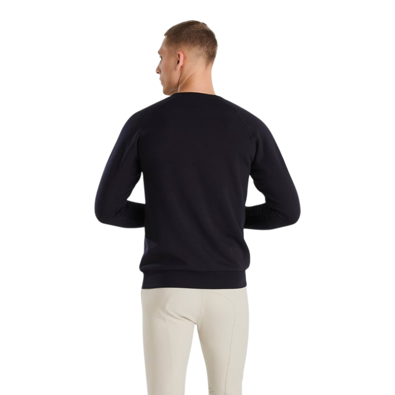 Horse Pilot - Sweat manches longues homme Merinos dark night