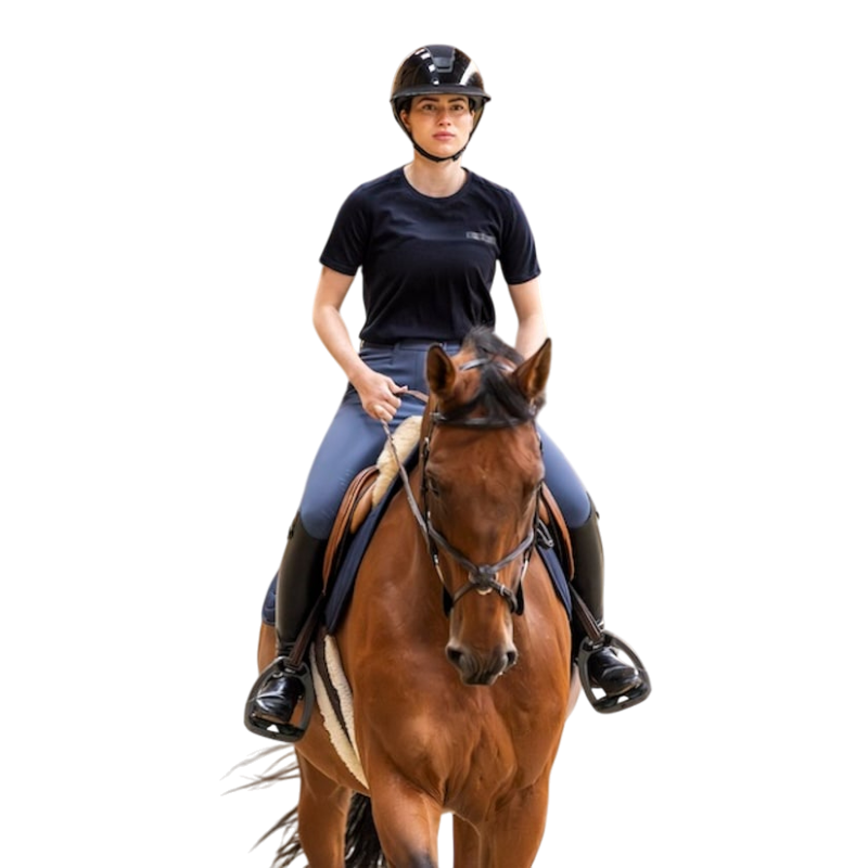 Horse Pilot - T-shirt manches courtes femme Merinos dark night