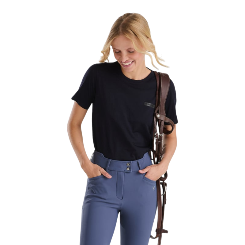 Horse Pilot - T-shirt manches courtes femme Merinos dark night