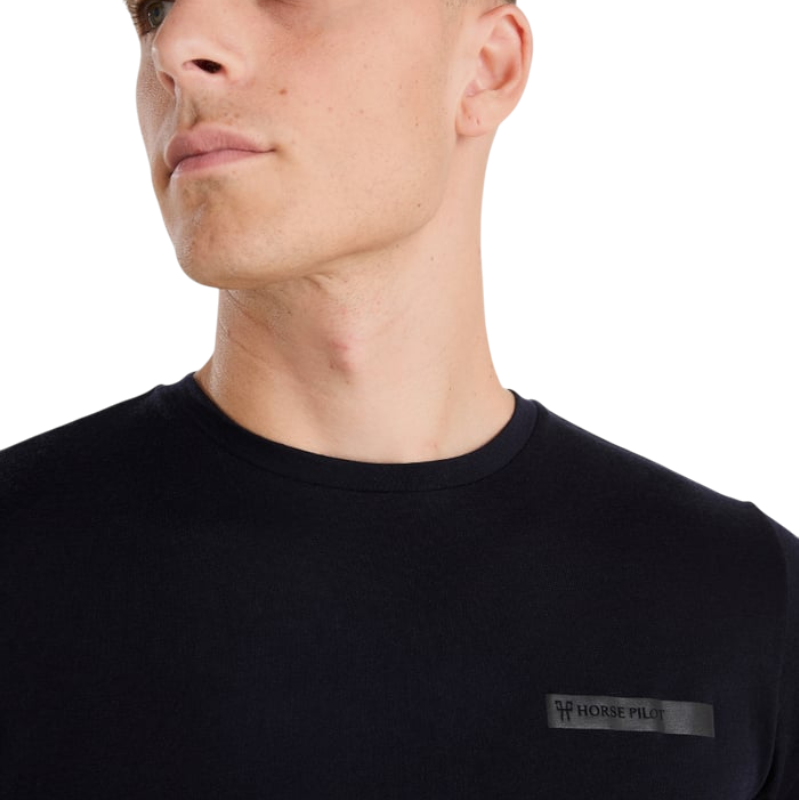 Horse Pilot - T-shirt manches courtes homme Merinos dark night
