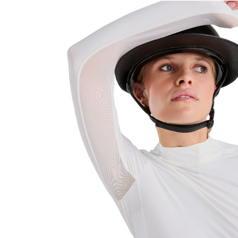 Horse Pilot - T-shirt lange mouwen dames Flow wit