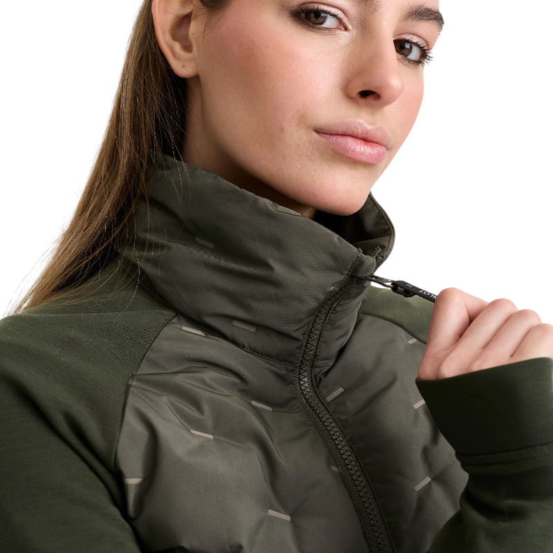Horse Pilot - Veste manches longues femme Pulse Hybrid forest night