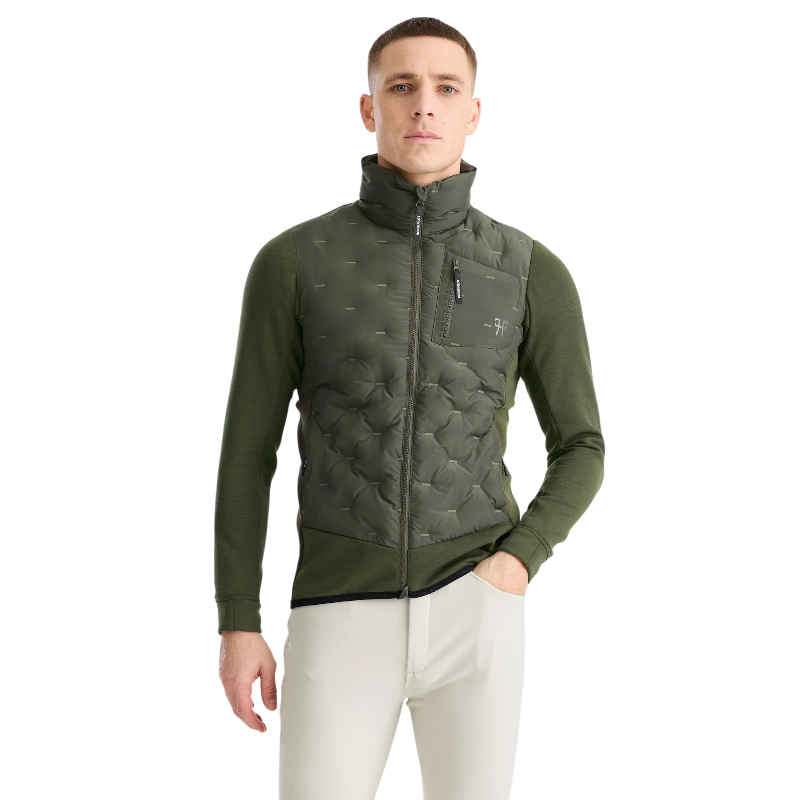 Horse Pilot - Heren langmouw jack Pulse Hybrid forest night