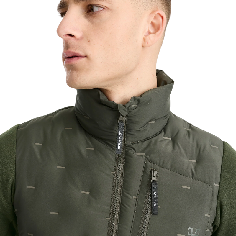 Horse Pilot - Heren langmouw jack Pulse Hybrid forest night