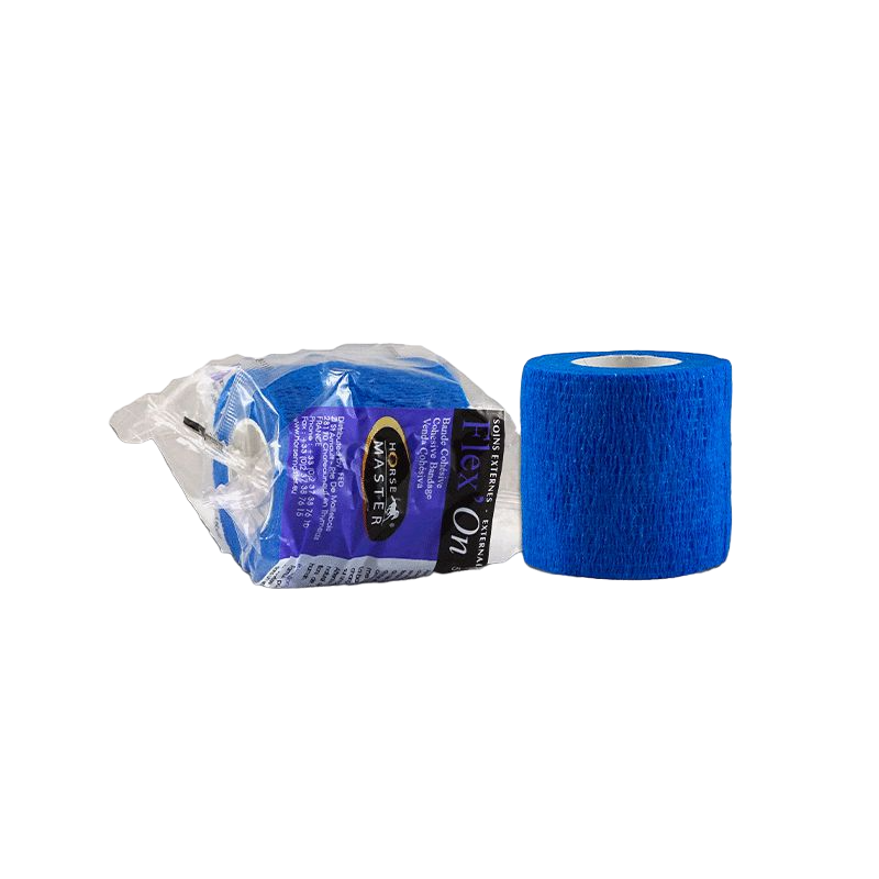 Horse Master - Bande de soin cohésive élastique multi-usage Flex'on bleu | - Ohlala