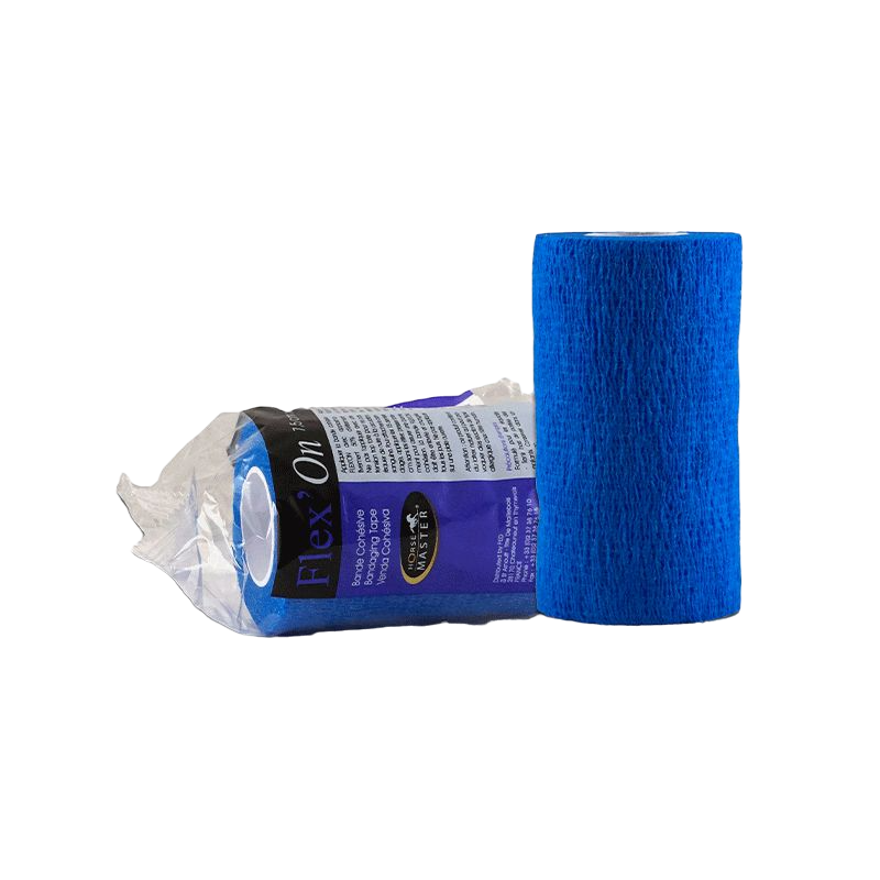 Horse Master - Bande de soin cohésive élastique multi-usage Flex'on bleu | - Ohlala