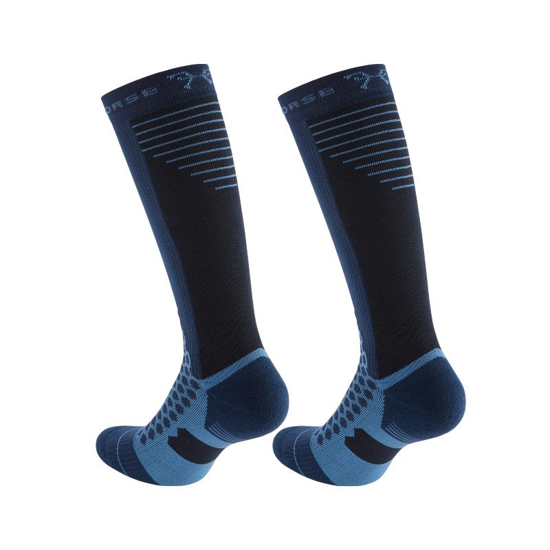 Horse Pilot - Chaussettes compression Winter marine | - Ohlala