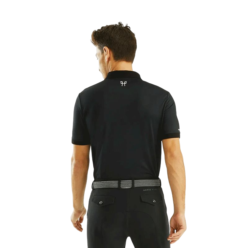 Horse Pilot - Polos manches courtes unisex Atlas noir