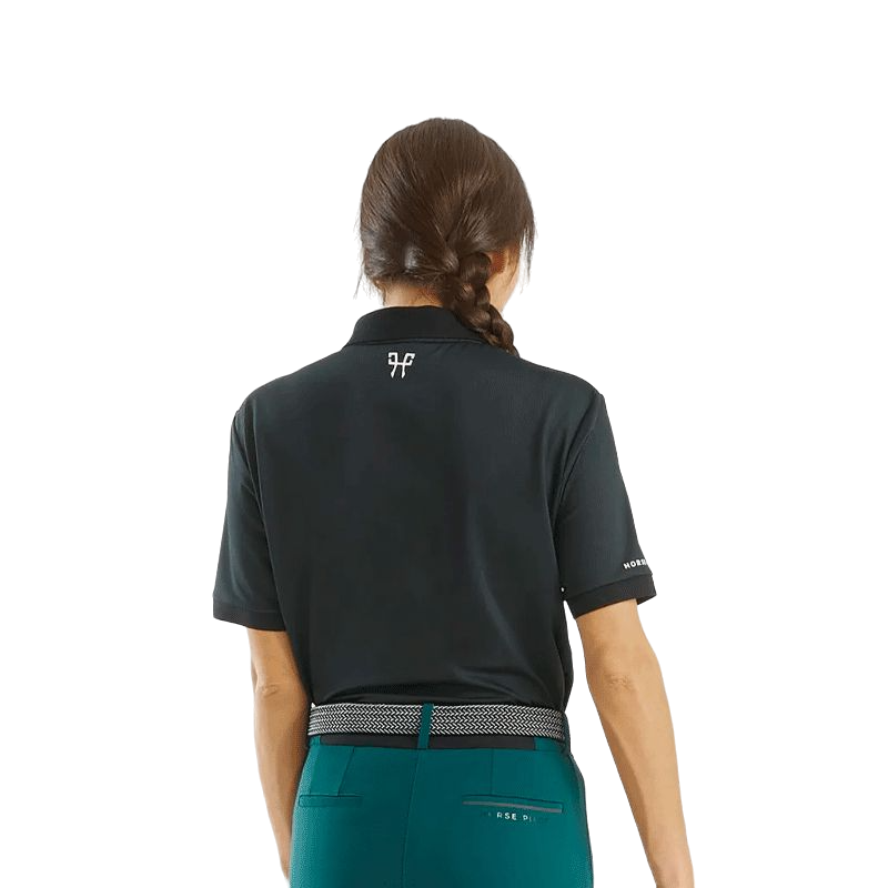 Horse Pilot - Polos manches courtes unisex Atlas noir