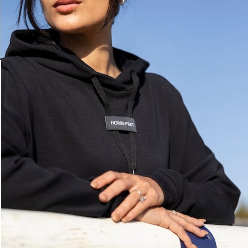 Horse Pilot - Sweat à capuche femme Team noir