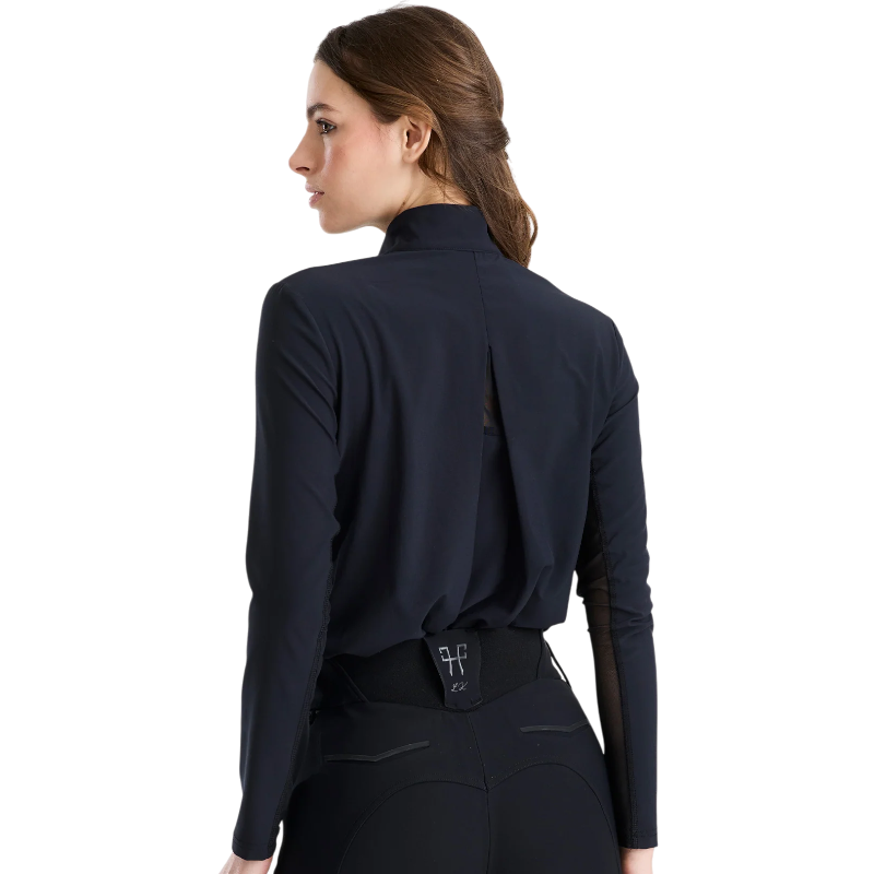 Horse Pilot - Chemise manches longues d'équitation anti-uv femme Sunrise Laura Kraut noir