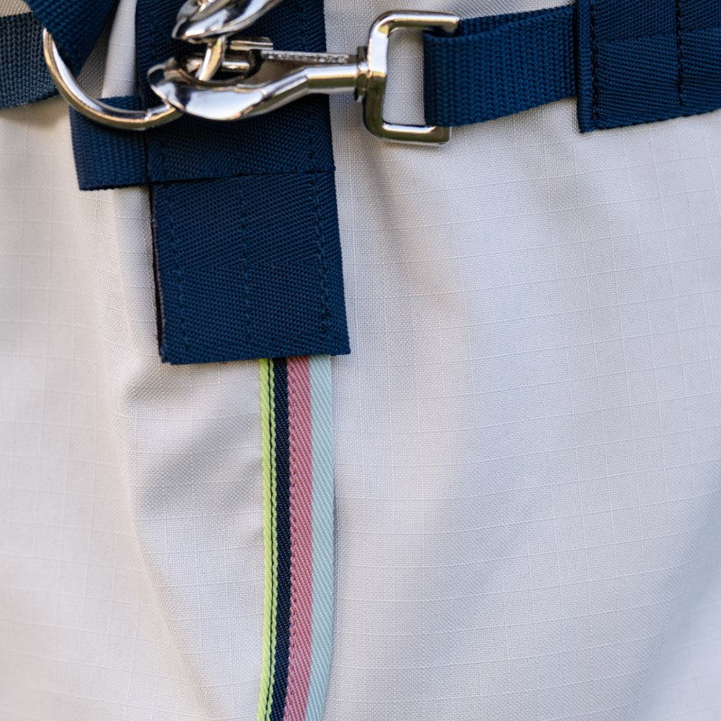 Horseware - Chemise anti-mouches Amigo Ripstop Petite Hoody argent/ lime/ marine/ rose
