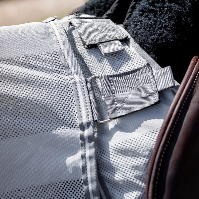 Horseware - Chemise anti-mouches de monte Amigo Flyrider argent/ titanium grey/ argent