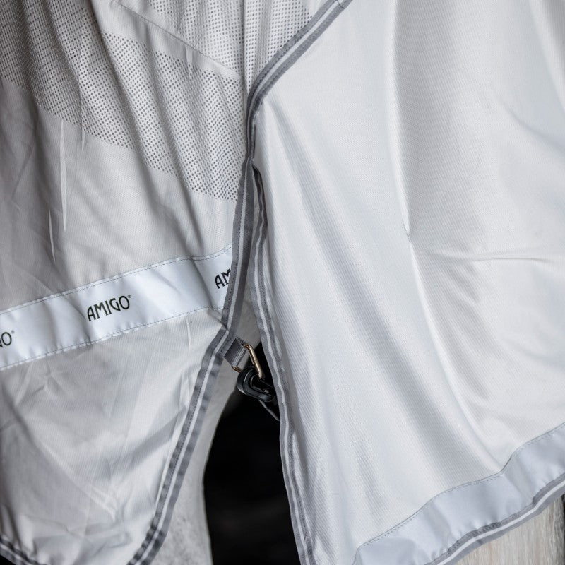 Horseware - Chemise anti-mouches de monte Amigo Flyrider argent/ titanium grey/ argent