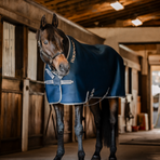 Horseware - Rambo Airmax Cooler droogdeken marine/ thunderstorm grey/ zilver | - Ohlala