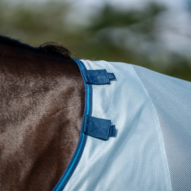 Horseware - Couverture anti-mouches Amigo Bug Buster azure blue/ marine/ bleu électrique | - Ohlala
