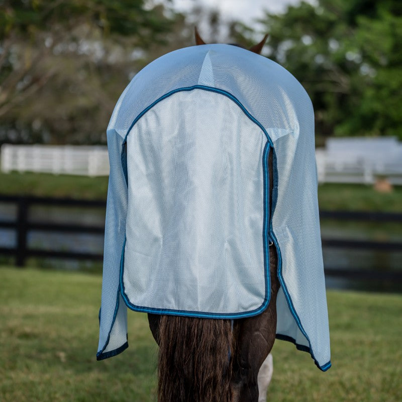 Horseware - Couverture anti-mouches Amigo Bug Buster azure blue/ marine/ bleu électrique | - Ohlala