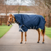 Horseware - Buitendeken Amigo Bravo Integrated Turnout marine/ titanium grey/ zilver 0g | - Ohlala