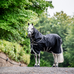 Horseware - Buitendeken Amigo Bravo Plus Turnout zwart/ titanium grey/ zilver 50g | - Ohlala
