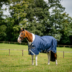 Horseware - Couverture d'extérieur Amigo Bravo XL Turnout marine/ titanium grey/ argent 150g | - Ohlala