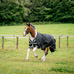 Horseware - Couverture d'extérieur Amigo Bravo XL Turnout noir/ titanium grey/ argent 150g | - Ohlala