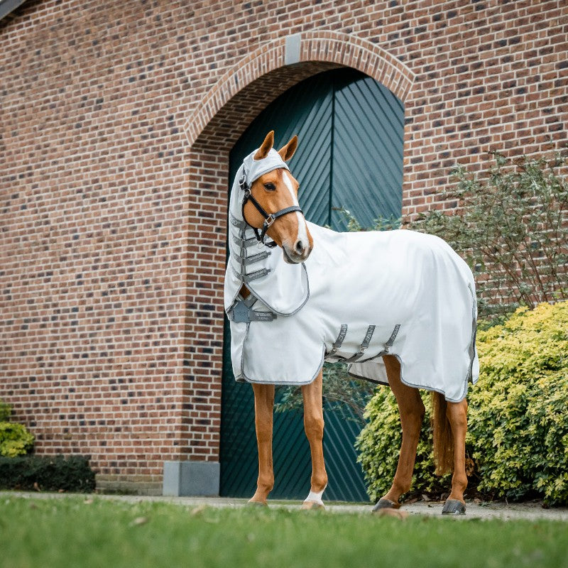 Horseware - Couverture d'extérieur Amigo Ripstop Hoody argent/ titanium grey/ argent