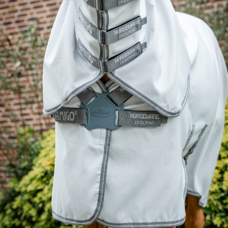Horseware - Couverture d'extérieur Amigo Ripstop Hoody argent/ titanium grey/ argent