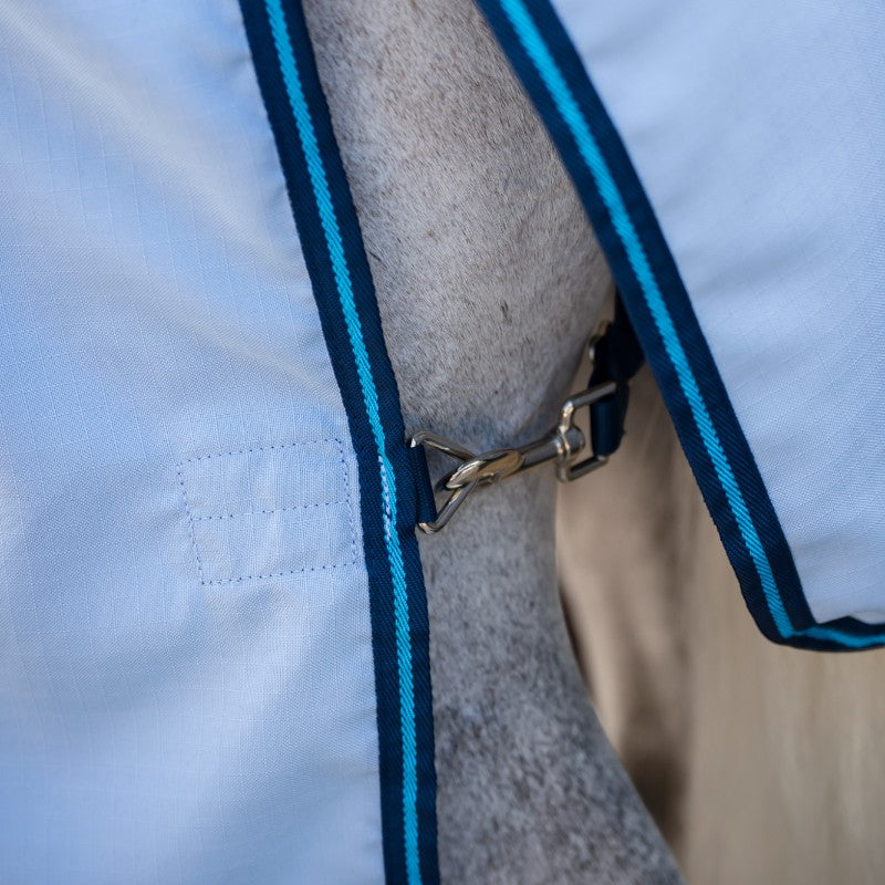 Horseware - Couverture d'extérieur Amigo Ripstop Hoody azure blue/ marine/ electric blue