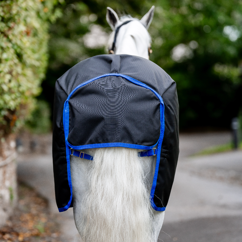 Horseware - Couverture d'extérieur Amigo Ripstop Pony Turnout noir/ classic blue 50g