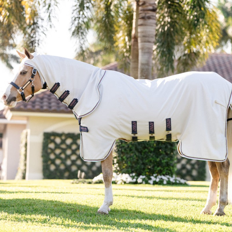 Horseware - Couverture d'extérieur Amigo Ripstop Pony argent/ lime/ marine/ rose/ bleu