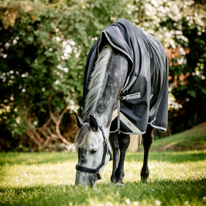 Horseware - Couverture d'extérieur Amigo Wug Turnout noir/ titanium grey/ argent 50g