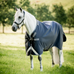 Horseware - Buitendeken Rambo Turnout VL marine/ thunderstorm grijs/ zilver 450g | - Ohlala