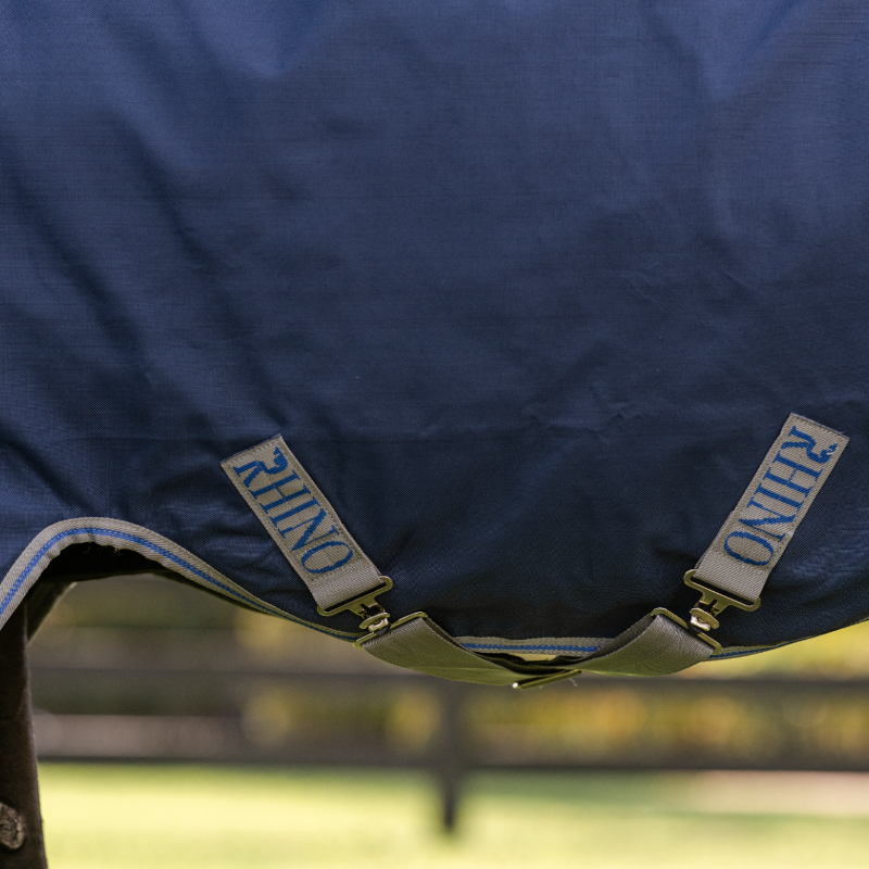 Horseware - Couverture d'extérieur Rhino Pony Turnout VL marine/ titanium grey/ Classic Blue 250g