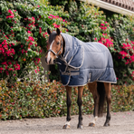 Horseware - Amigo Ripstop Insulator Plus Pony staldeken marine/ titanium grey 200g | - Ohlala