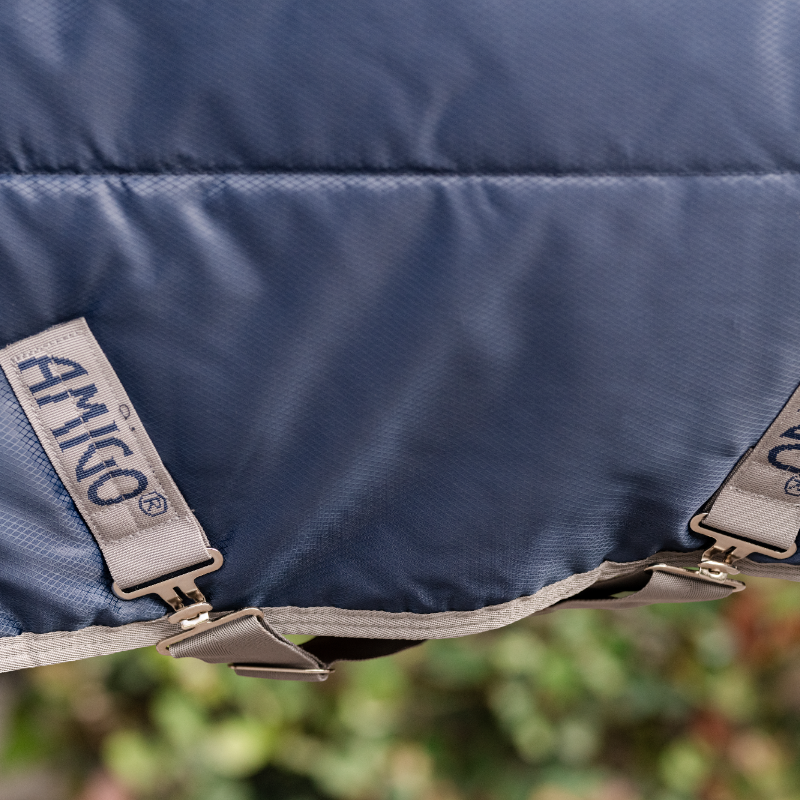 Horseware - Couverture de box Amigo Ripstop Insulator Plus Pony Stable marine/ titanium grey 200g