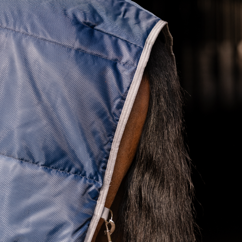 Horseware - Couverture de box Amigo Ripstop Insulator Plus Pony Stable marine/ titanium grey 200g
