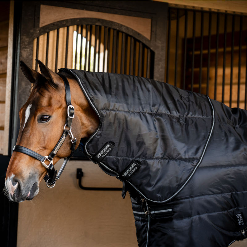 Horseware - Couverture de box Amigo Ripstop Insulator Plus Stable noir/ argent 200g